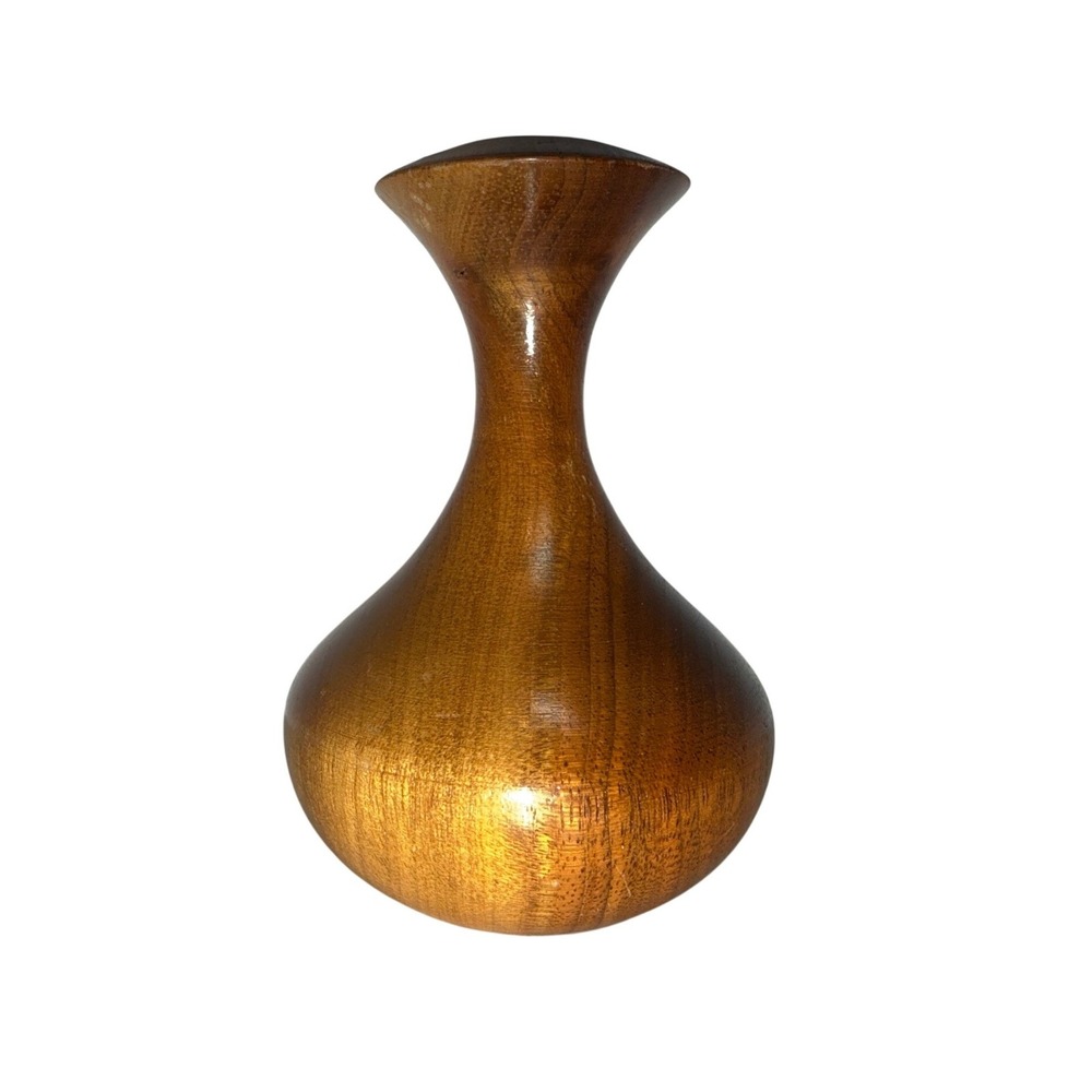 Vintage John Cowden Woodcarvers Tennessee Turned Wood Incense Holder